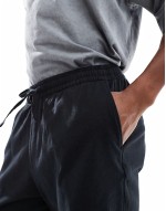 mid length pull on linen blend short in stone