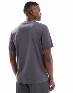 60% New essential roll sve t-shirt with crew neck in charcoal