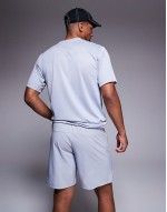 Ron fit skater denim jorts in sand wash