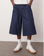 long length poplin cargo short in beige