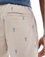 long length corduroy shorts in navy