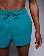 rowley geo print swim short in green