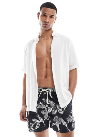 Comfortable swim short in blue
