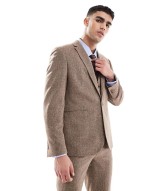 navy coloured suit in skinny fit