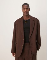 double breasted slim suit with linen in ecru