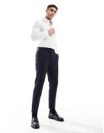 High Quality slim suit in dark navy