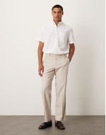 oxford regular short sve shirt in white