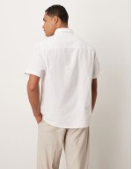 oxford regular short sve shirt in white