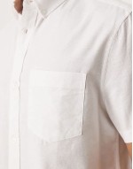 oxford regular short sve shirt in white