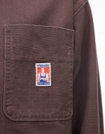 Casey Jones workwear long sve shirt in brown wash