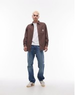 Casey Jones workwear long sve shirt in brown wash